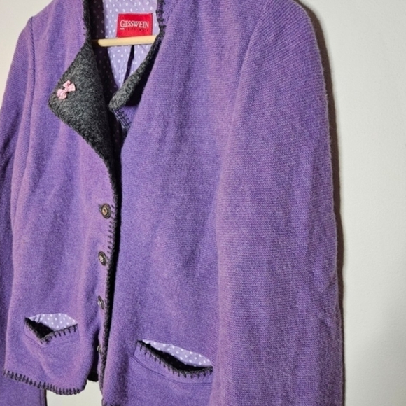 Purple cardigan wool Giesswein - Picture 12 of 12